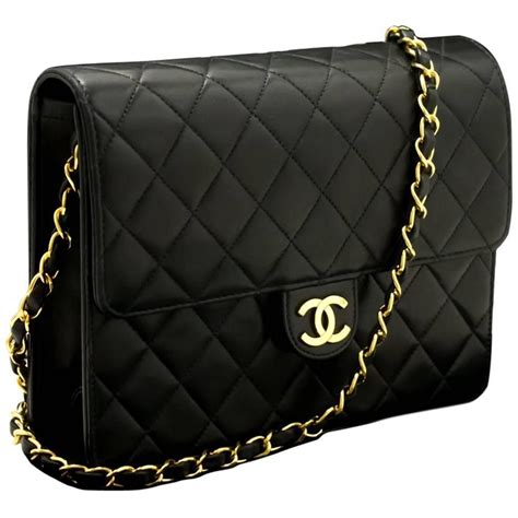 small black chanel bag with gold chain|chanel 19 clutch with chain.